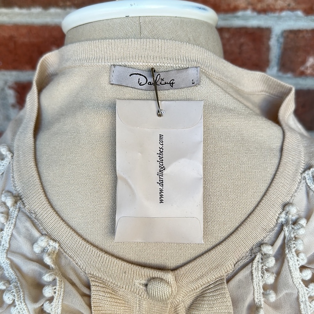 Darling Button Down Ruffled Cardigan - Picture 6 of 8